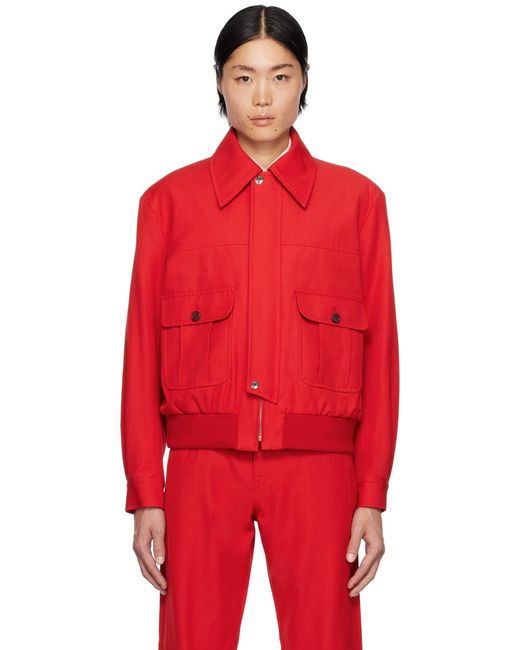 Blouson rouge édition commission Paul Smith pour homme en coloris Red