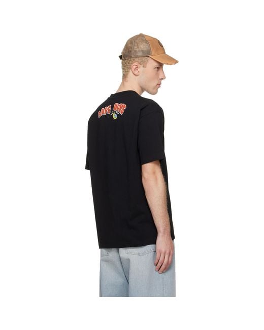 Aape By A Bathing Ape Black 'Aaper' Graphic T-Shirt for men