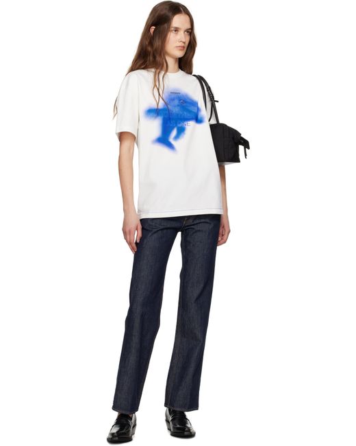 Adererror Blue Off- Dolphin T-Shirt