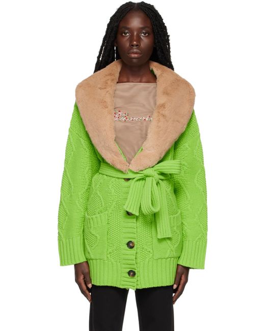 Blumarine Green Heavy Jacket