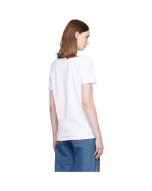 Balmain White Paris' Print T-Shirt