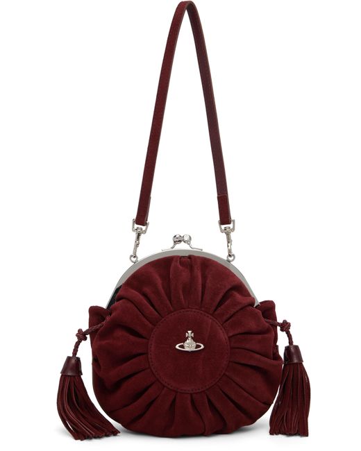 Vivienne Westwood Red Burgundy Rosie Frame Bag