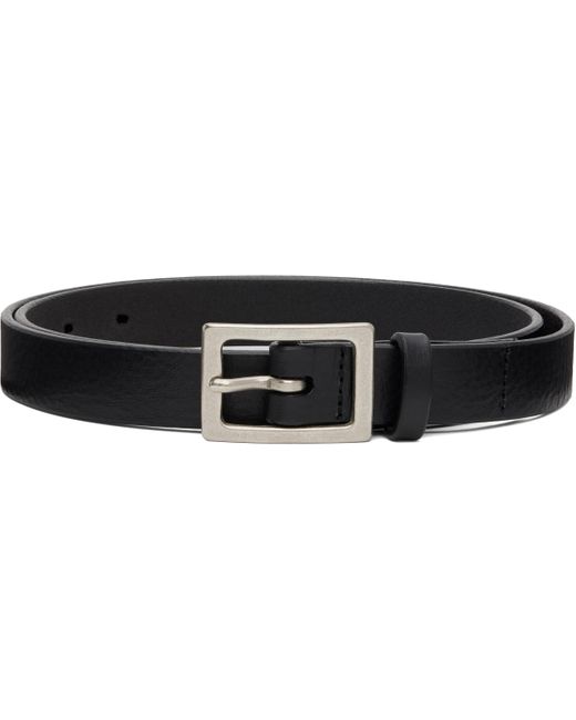 小物 NEIGHBORHOOD LEATHER PLAIN BELT Neighborhood Leather Narrow Belt in Black for Men | Lyst