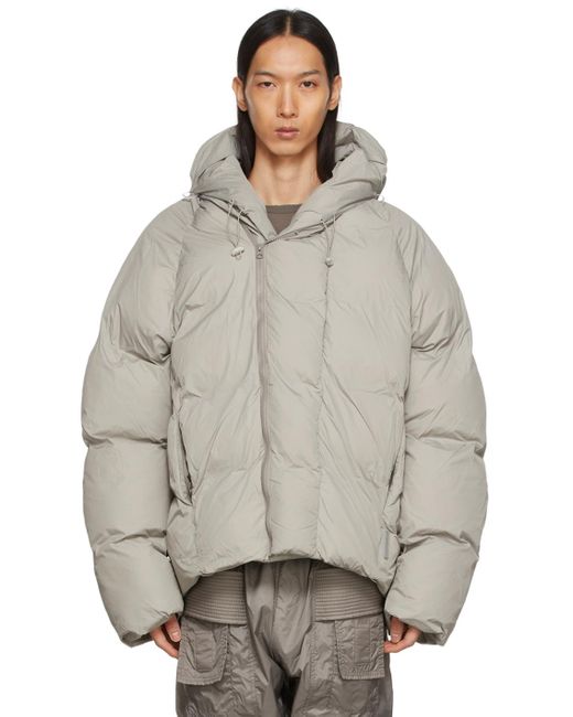 Hyein Seo Synthetic Taupe Puffer Jacket in Grey (Grey) for Men - Lyst