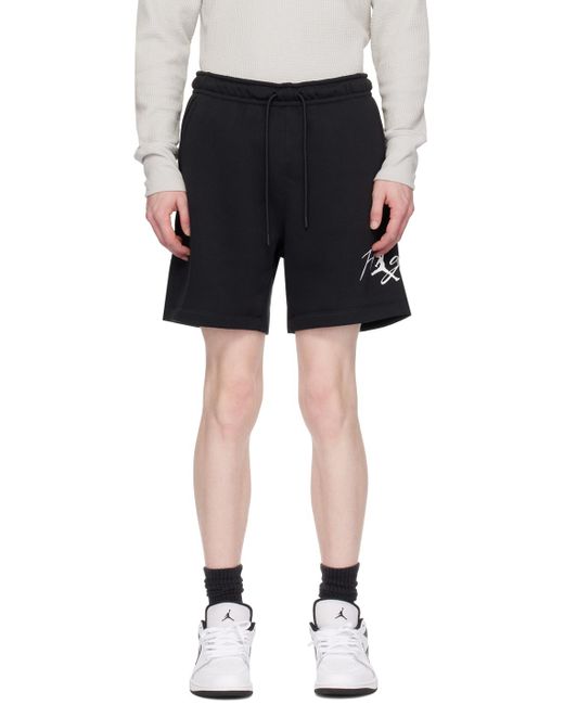 Nike Black Jordan Brooklyn Shorts for men