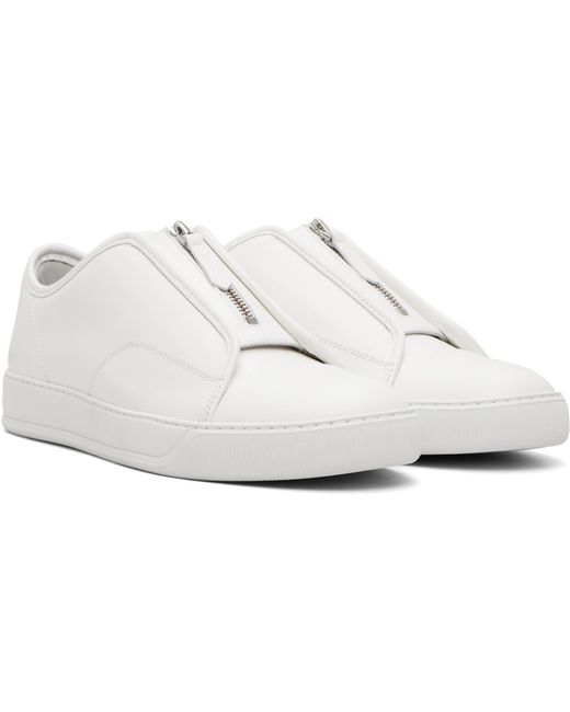 Lanvin White Dbb1 Zip Sneakers for men