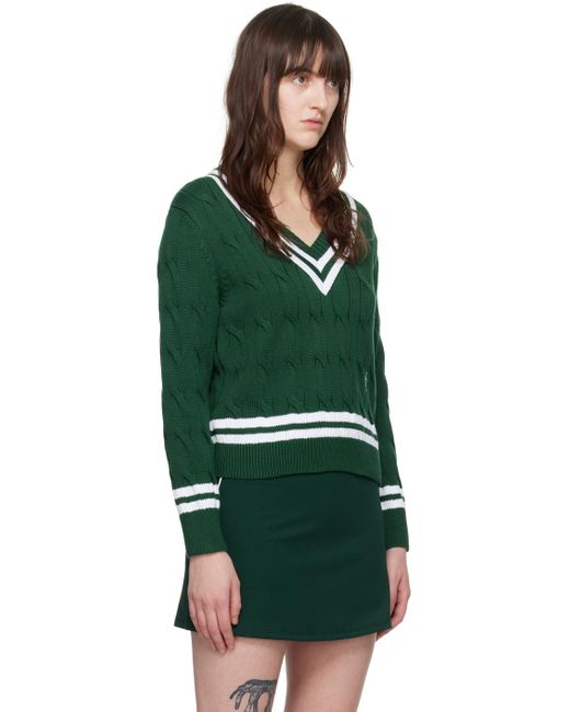 Sporty & Rich Green 'src' Sweater