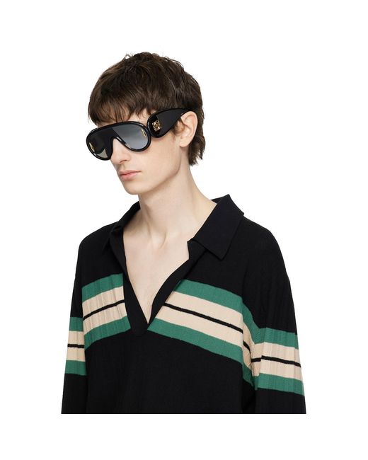 Loewe Black Wave Mask Sunglasses for men
