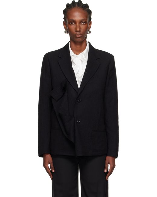 Veston Drapé Noir Y's Yohji Yamamoto en coloris Black