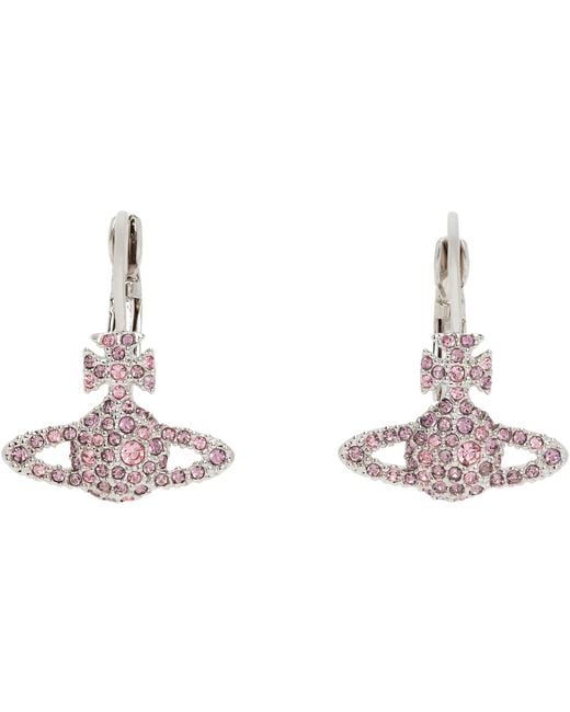 Vivienne Westwood Brown Grace Bas Relief Earrings