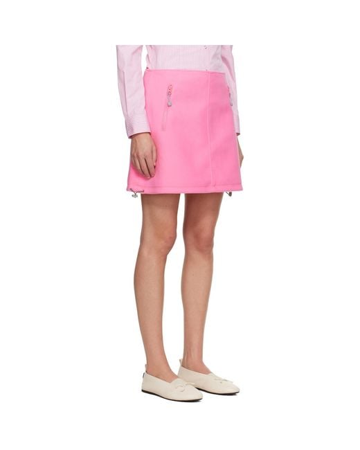 Sandy Liang Pink Polar Miniskirt