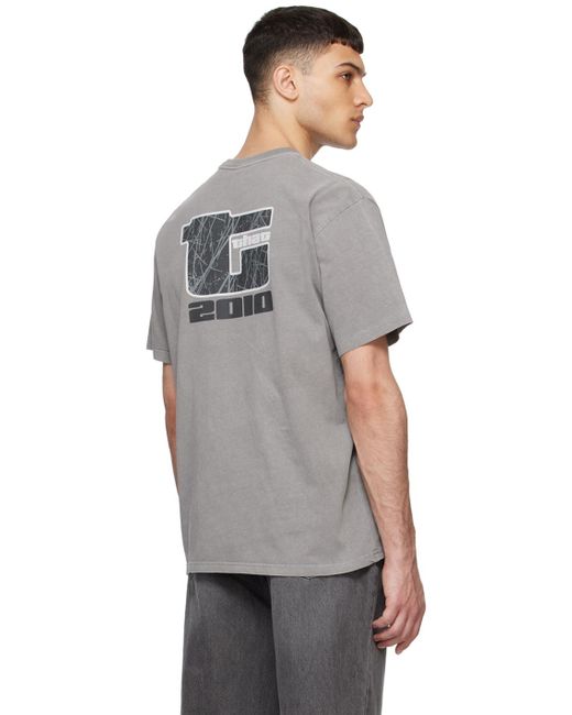 Thisisneverthat Gray Big Initial T-shirt for men