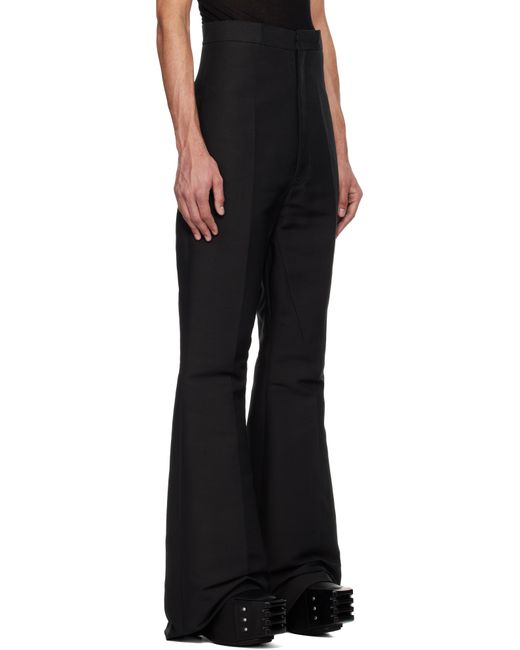 Rick Owens Black Hollywood Dirt Bolan Trousers for men