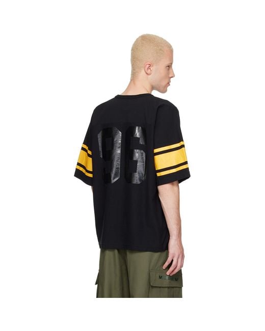 (w)taps Black Qb S/S Cotton T-Shirt for men
