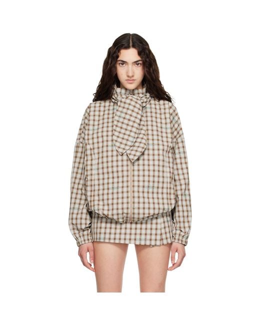 Sandy Liang Brown Eddy Jacket