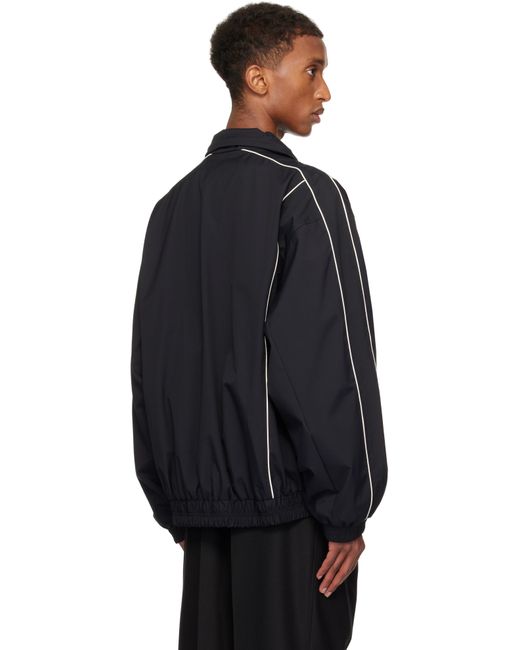 Lacoste Black Oversize Track Jacket for men