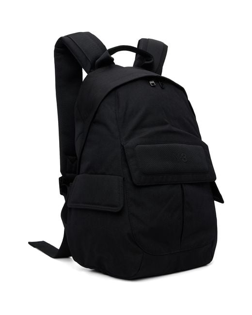 Y-3 Black Small Backpack