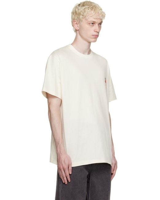 Wooyoungmi Natural Off-white Volcano T-shirt for men