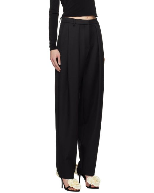 Magda Butrym Black Tapered Trousers