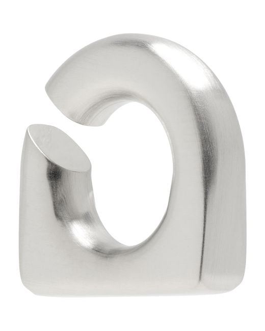 Rick Owens White Prong Ear Cuff