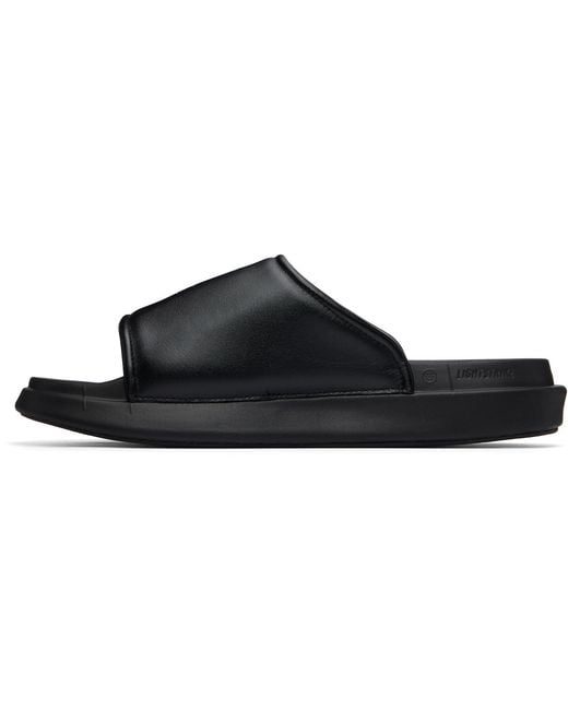 Y-3 Black Slides for men