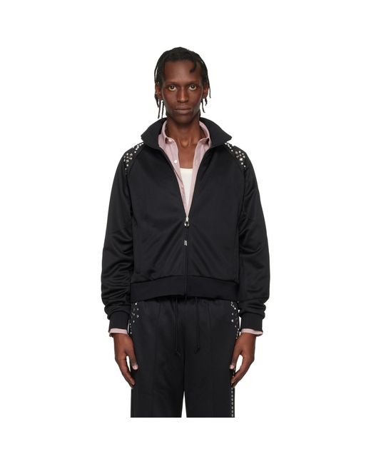 Toga Virilis Black Jersey Track Jacket for men