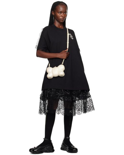 Simone Rocha Black Oversized Minidress