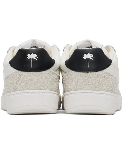 Palm Angels Black White Palm Beach University Sneakers for men