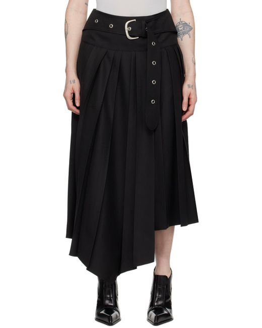 Off- jupe longue noire à ceinture Off-White c/o Virgil Abloh en coloris Black