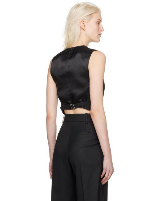 By Malene Birger Black Bettas Waistcoat