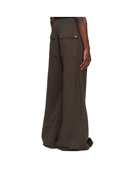 Rick Owens Brown Temple Geth Belas Sweatpants for men