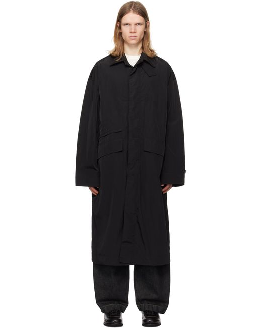 メンズ Studio Nicholson ブラック Rizz コート Black