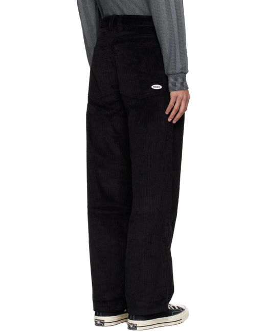 Noah NYC Black Five-pocket Trousers for men