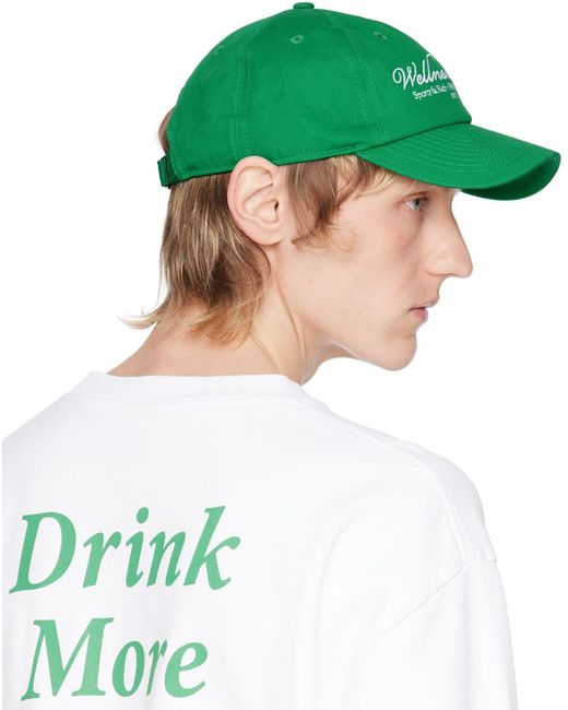 Sporty & Rich '1800 Health' Cap in Green for Men | Lyst UK