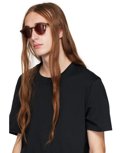 Oliver Peoples Black Khaki Romare Sun Sunglasses for men