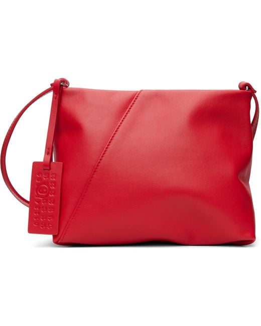 MM6 by Maison Margiela Red Folded Shoulder Bag