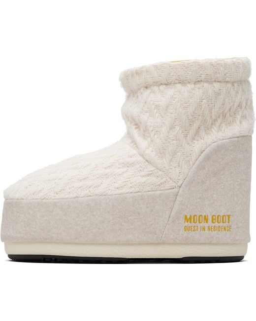 Guest In Residence Multicolor Off- Moon Boot Edition Icon Low No Lace Knit Boots for men