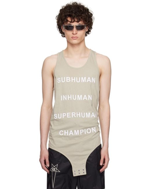 Rick Owens Champion Champion Men's Cotton Jersey Tank Rick