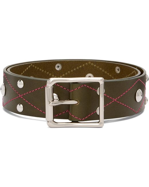 Chopova Lowena Black Studded Trouser Belt