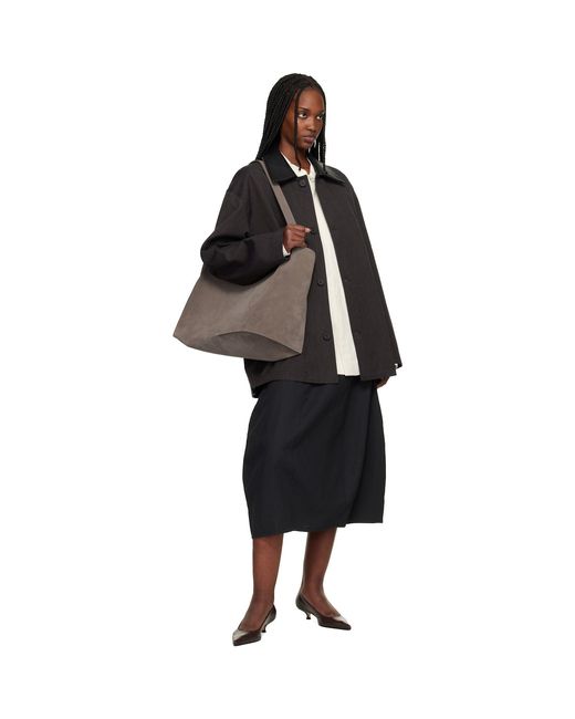 Studio Nicholson Brown Doublet Suede Carryall Tote