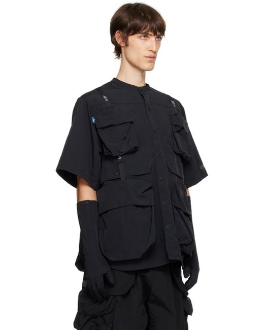 メンズ Archival Reinvent Wind And Seaエディション ブラック Military Bags シャツ Blue