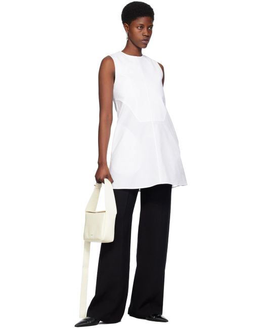 Jil Sander Black White Seam Pocket Minidress