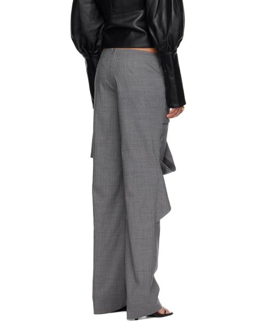 Pantalon bianka gris FIDAN NOVRUZOVA en coloris Black