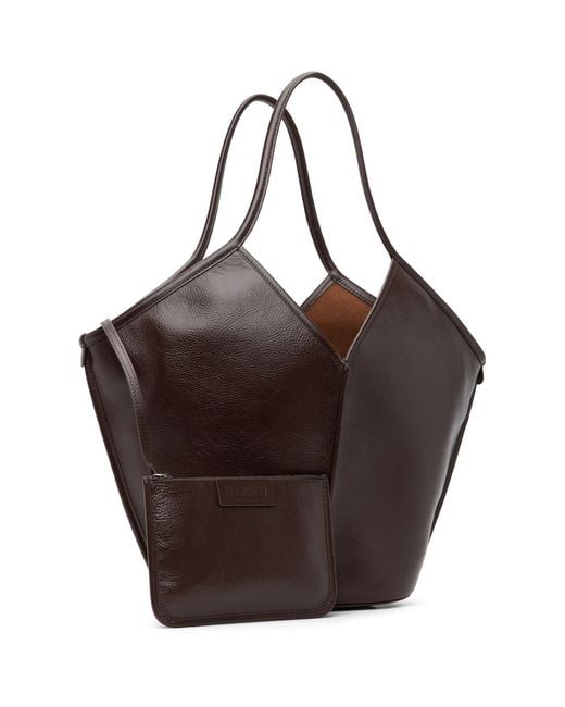 Hereu Brown Calella Distressed Tote for men