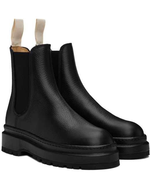 Jacquemus Black La Casa 'Les Bottines Pavane' Chelsea Boots for men