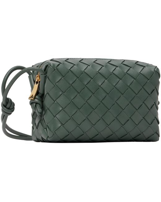 Bottega Veneta Green Gray Mini Loop Camera Bag