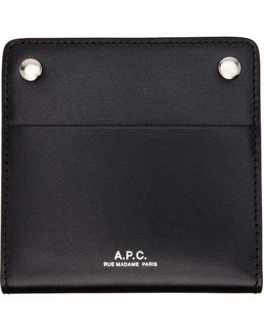 A.P.C. Black André Bifold Wallet for men