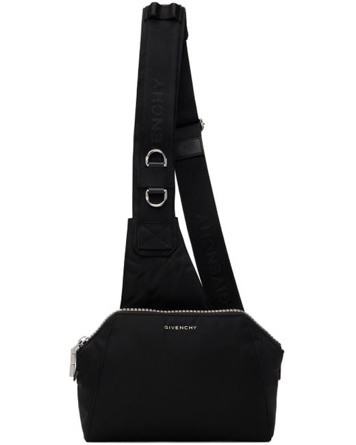 Givenchy Black Antigona U Crossbody Bag for men