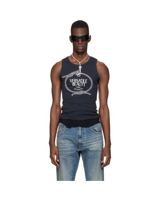 VAQUERA Black 'Versatile Beauty' Tank Top for men