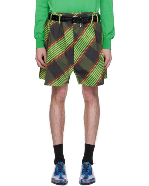 Vivienne Westwood Green Wreck Shorts for men